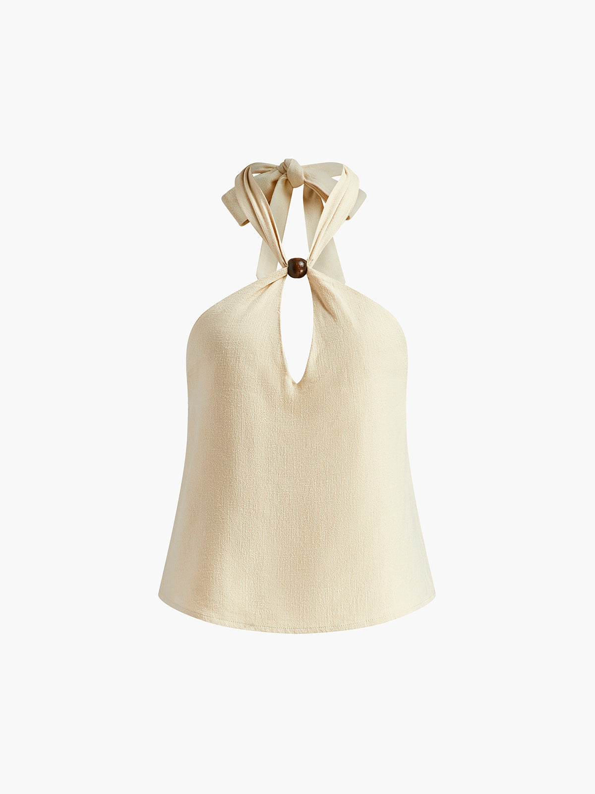 Andreea® | Elegante Neckholder-Bluse aus Baumwolle und Leinen
