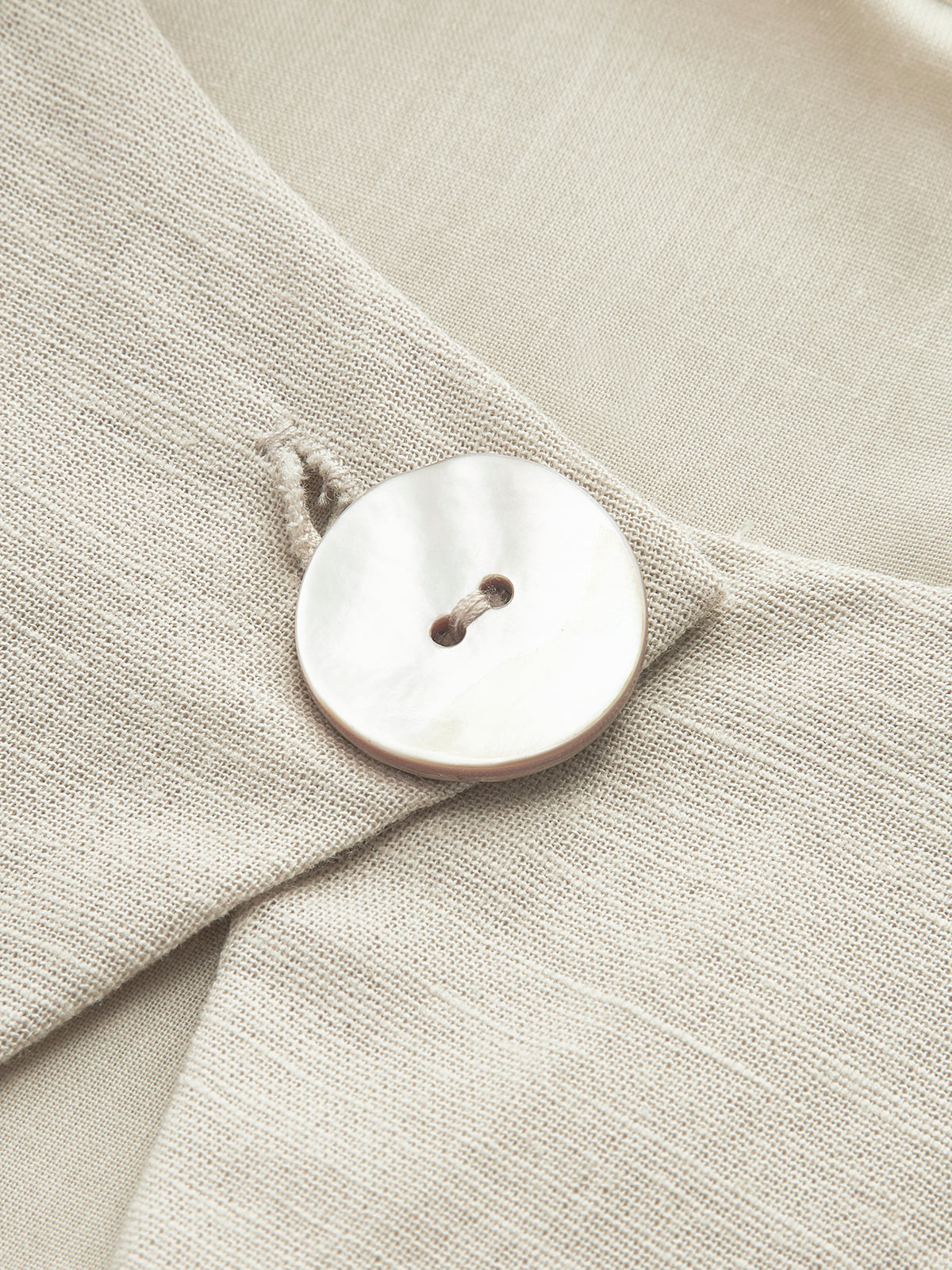 Hilary - Bohemio Langes Kleid mit Ausschnitt