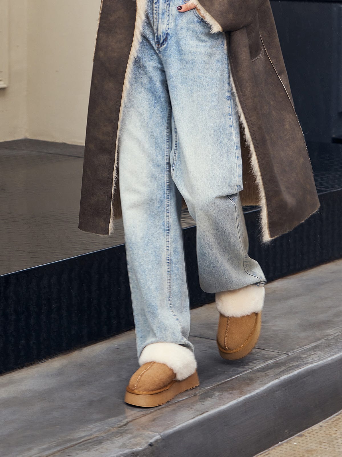 Chaussons à semelle épaisse