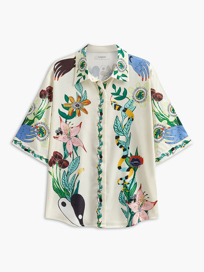 Carlota - Hosenset mit Blumendruck