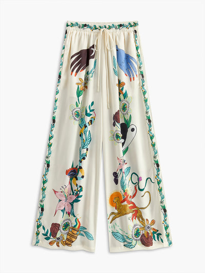 Carlota - Hosenset mit Blumendruck