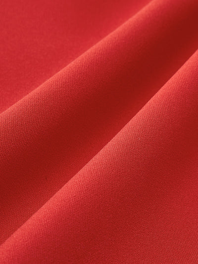 Sabina - Minimalistisches einfarbiges Kleid mit Rundhalsausschnitt