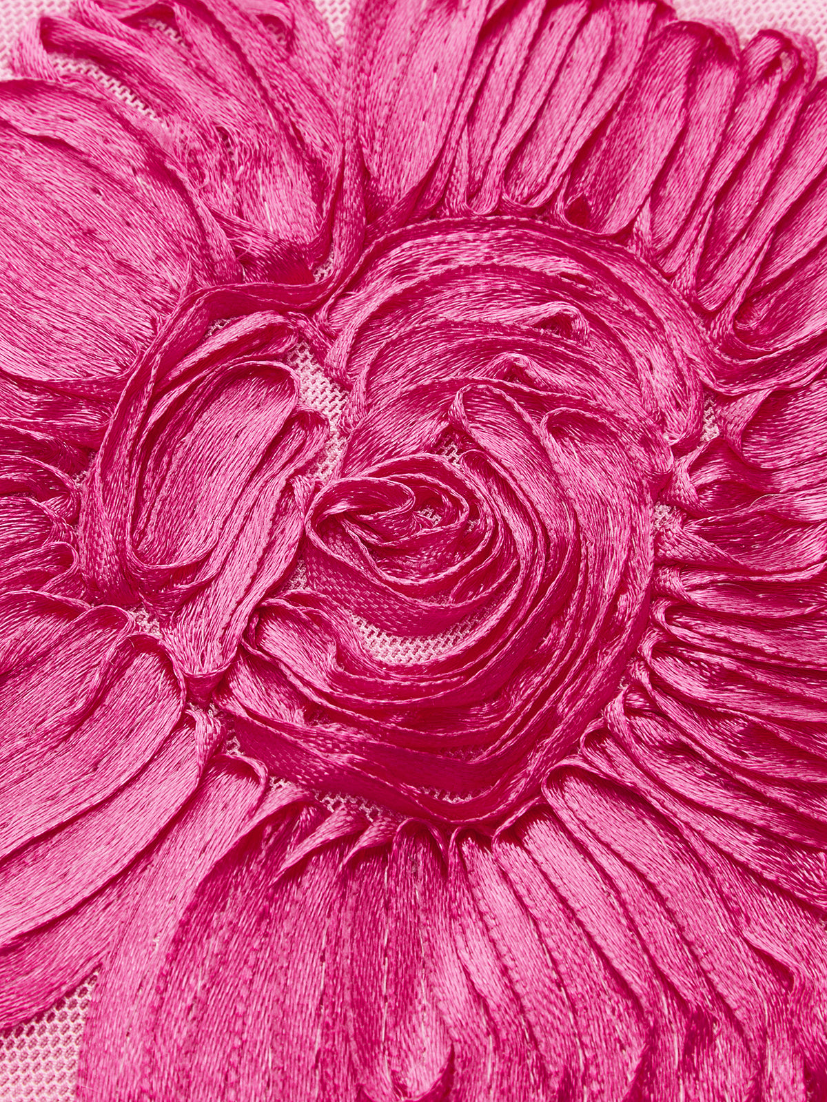 Emily - Romance Floral Rückenfreies Mesh Kleid