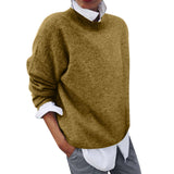Ursula | Basic Wollpullover für Damen – Gelb