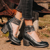 BEQUEME UND ELEGANTE STIEFELETTE – Schwarz