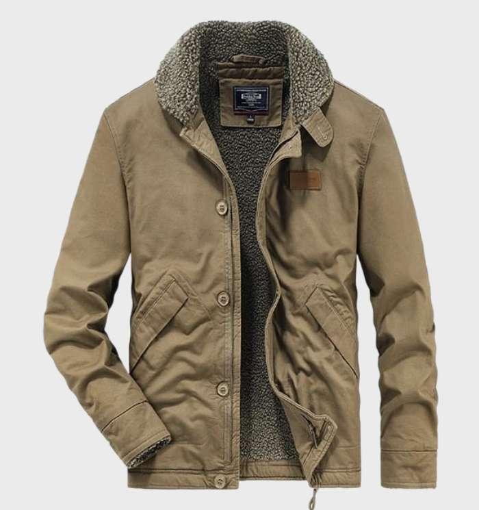 Sherpa-gefütterte Utility-Jacke für Männer
