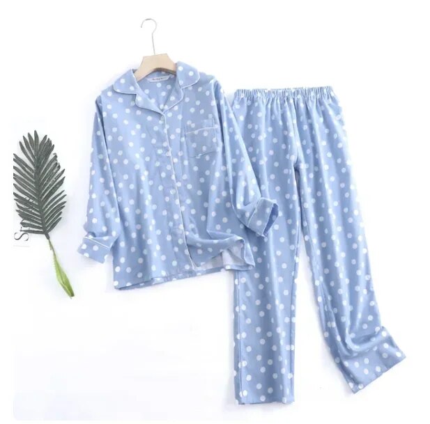 Bequemes Damen Pyjama-Set mit lebendigen Mustern | Zweiteiler