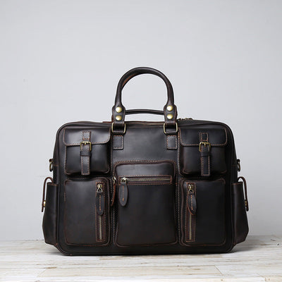 Herren Retro-Ledertasche - Geräumig und hochwertig aus Vollrindleder