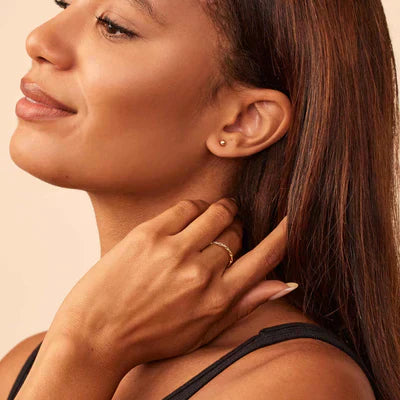 Goldene Ball-Ohrringe