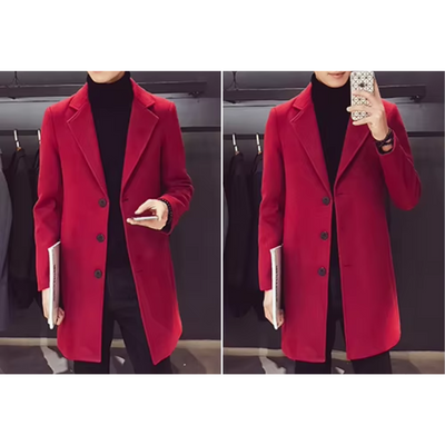 Eleganter Herren Mantel - Schlankes Design für Büro und Freizeit mit Klassischer Passform