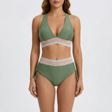 Badeanzug Damen | High-Waist-Sitz & Sicherer Halt – Grün