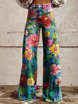 Baggy Jeans Damen | Luftig & Bewegungsfrei – Gänseblümchen