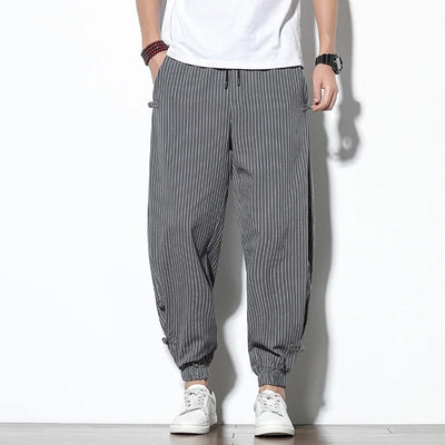 Baggy Pants | Gestreift | Drawstring | Jogger | Herrenhosen