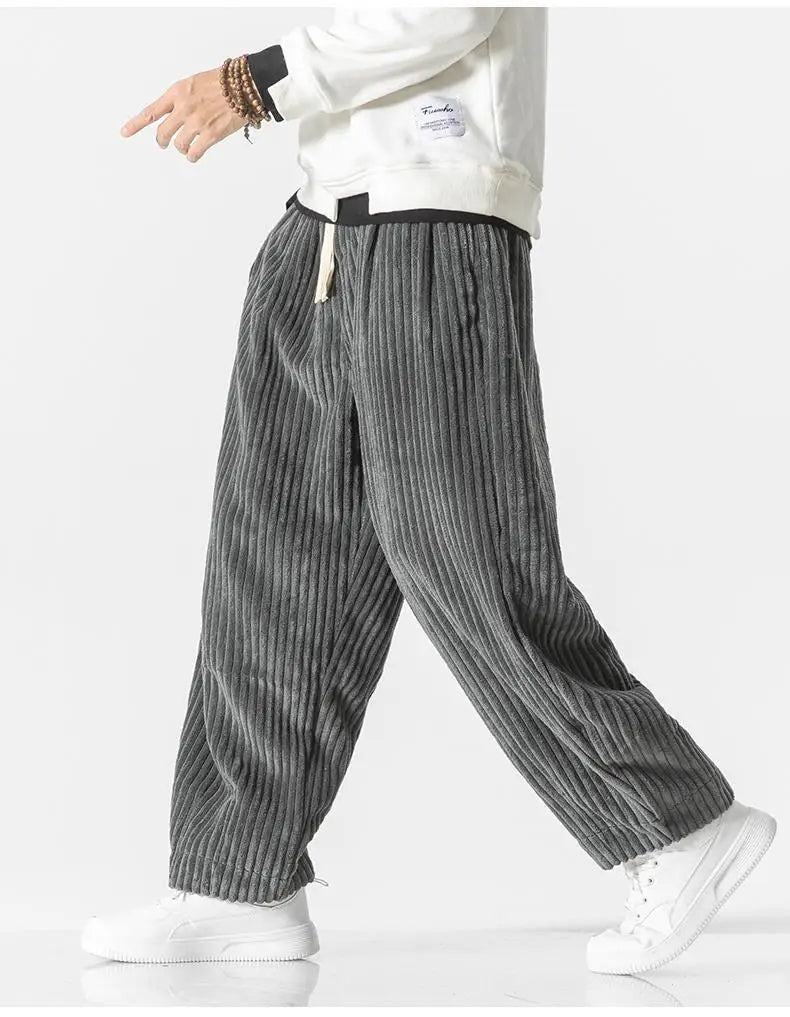 Baggy Pants - Kordelzug - Lose Passform - Kordhosen - Herrenhosen