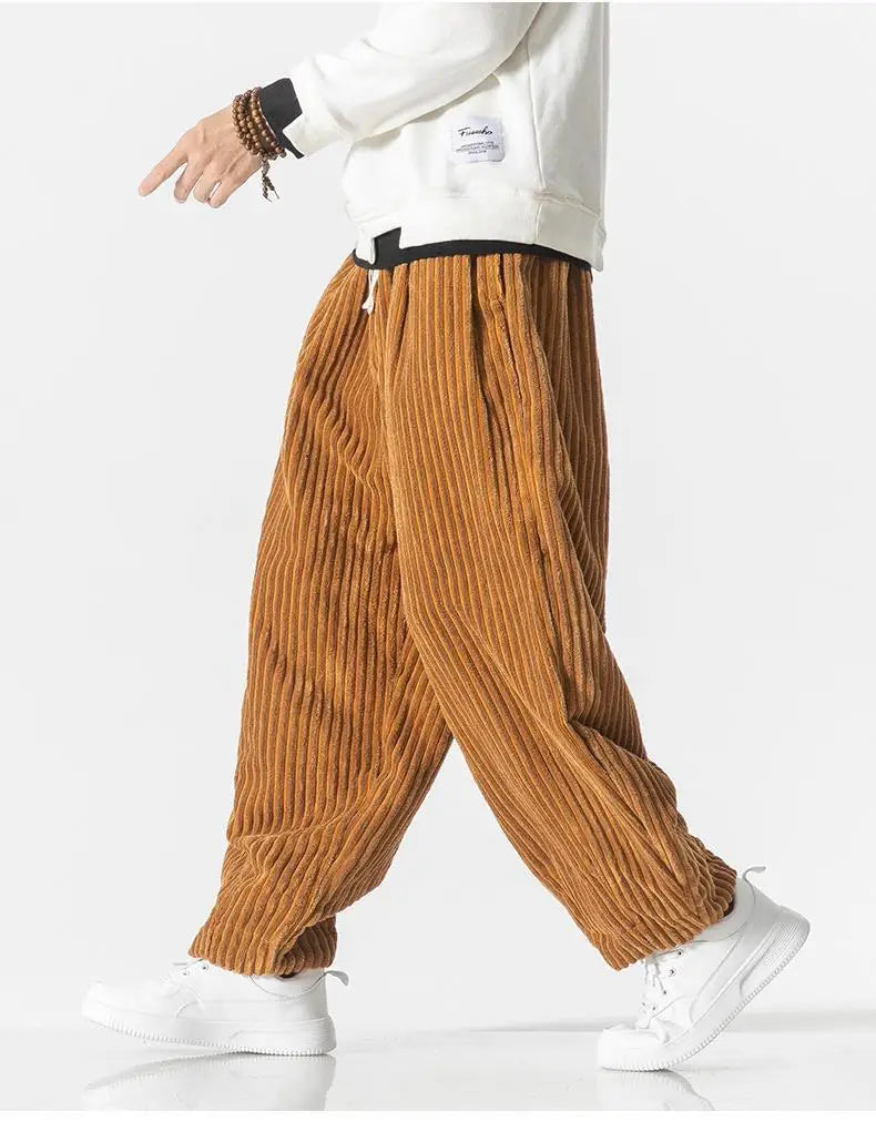Baggy Pants - Kordelzug - Lose Passform - Kordhosen - Herrenhosen