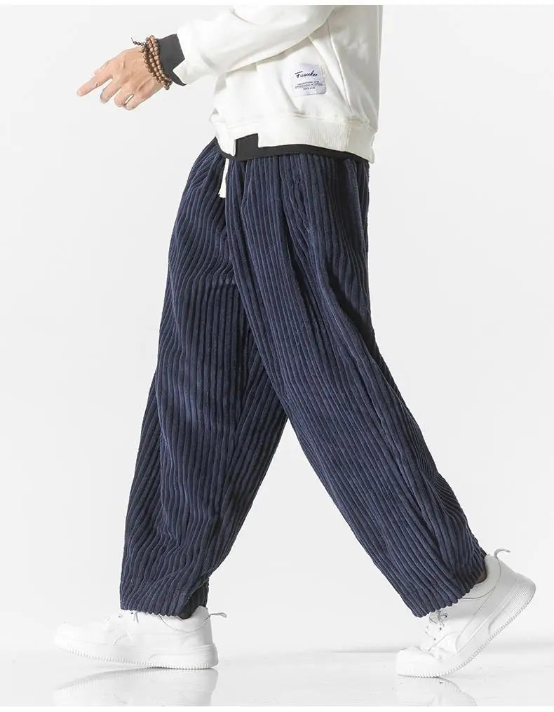 Baggy Pants - Kordelzug - Lose Passform - Kordhosen - Herrenhosen