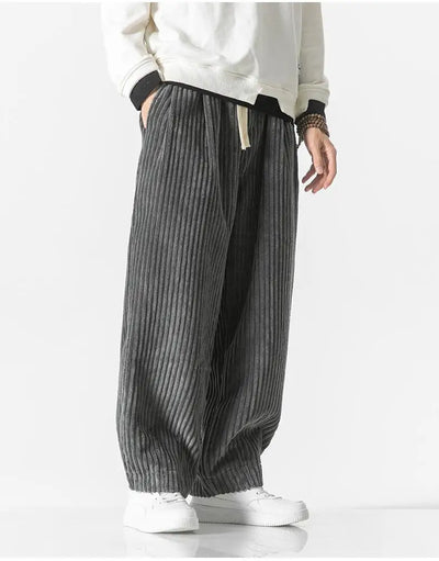 Baggy Pants - Kordelzug - Lose Passform - Kordhosen - Herrenhosen