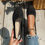 Ballerina Sandalen Damen | Atmungsaktiv & Bequem – Schwarz