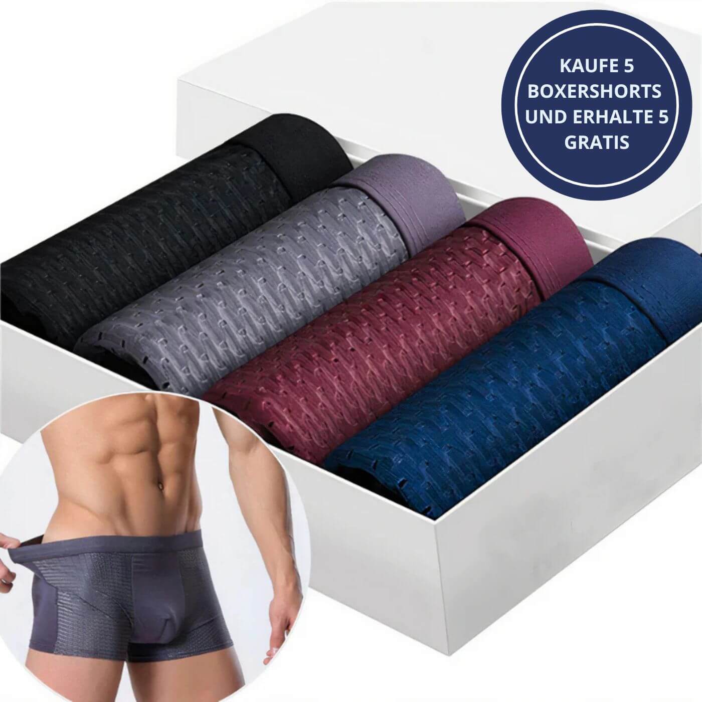 Bamboo – Atmungsaktive Boxershorts aus Bambusfaser (5+5 GRATIS)