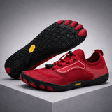 Barfußschuhe Wasserfest Herren | Schnellverschluss & Flexibler Grip – Rot