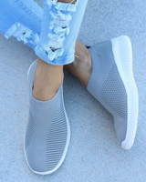 Lena | Damen Slip-On Mesh-Sneaker für Komfort – Grau