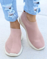 Lena | Damen Slip-On Mesh-Sneaker für Komfort – Rosa