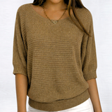 Beatriz | Kuscheliger Komfort-Pullover – Übergangsjacke – Beige