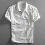 Nina | Sommer-T-Shirt Herren luftig und locker geschnitten – Elfenbeinweiß