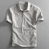 Nina | Sommer-T-Shirt Herren luftig und locker geschnitten – Sterling Grau