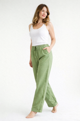 Bequeme Hose Damen | Elastikbund & Bewegungsfreiheit – Grün