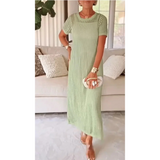 Livia | Elegantes Maxikleid Damen Elegant – Hellgrün