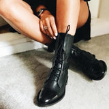 Marlene | Hochwertige Und Elegante Damen-Lederstiefel Für Jeden Anlass – Schwarz