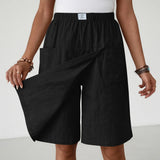 Floris - Atmungsaktiver Wickel-Skort – Schwarz
