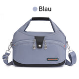 Oella | Diebstahlsichere Handtasche mit 10 Fächern – Blau