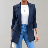 Blazer Damen | Doppelknopf & Eleganter Schnitt – Marineblau