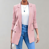 Blazer Damen | Doppelknopf & Eleganter Schnitt – Rosa