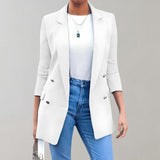 Blazer Damen | Doppelknopf & Eleganter Schnitt – Weiß
