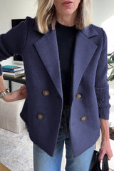 Blazer Damen | Doppelreiher-Design & Komfortärmel – Blau