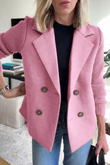 Blazer Damen | Doppelreiher-Design & Komfortärmel – Rosa