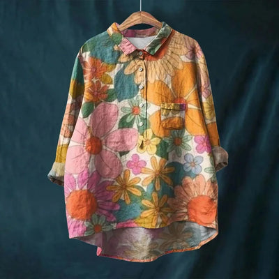 Buber® | Vintage-Blumenbluse