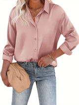 Bluse Damen | Satin & Elegant – Rosa