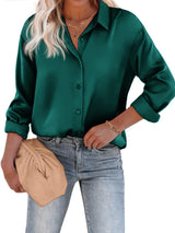 Bluse Damen | Satin-Look & Zeitlos Elegant – Grün