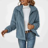 Isadora | Damen Langarm-Cardigan – Blau