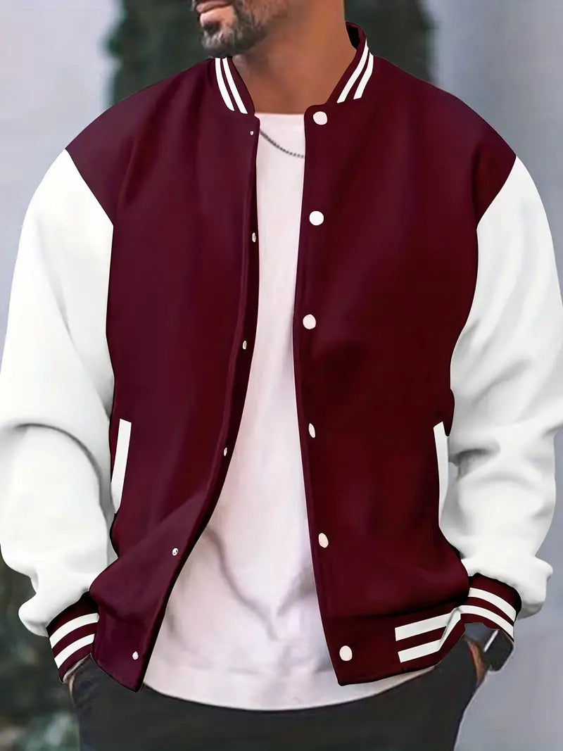 Bomberjacke - Button-Up - Sommer - Baseballjacke - Herrenjacke