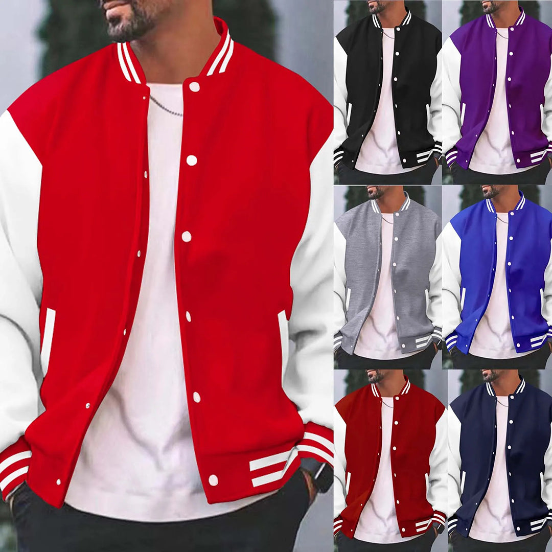 Bomberjacke - Button-Up - Sommer - Baseballjacke - Herrenjacke