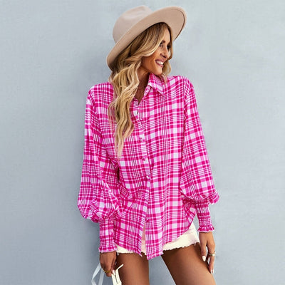 Broderick® | Lässige, bedruckte, lockere Bluse