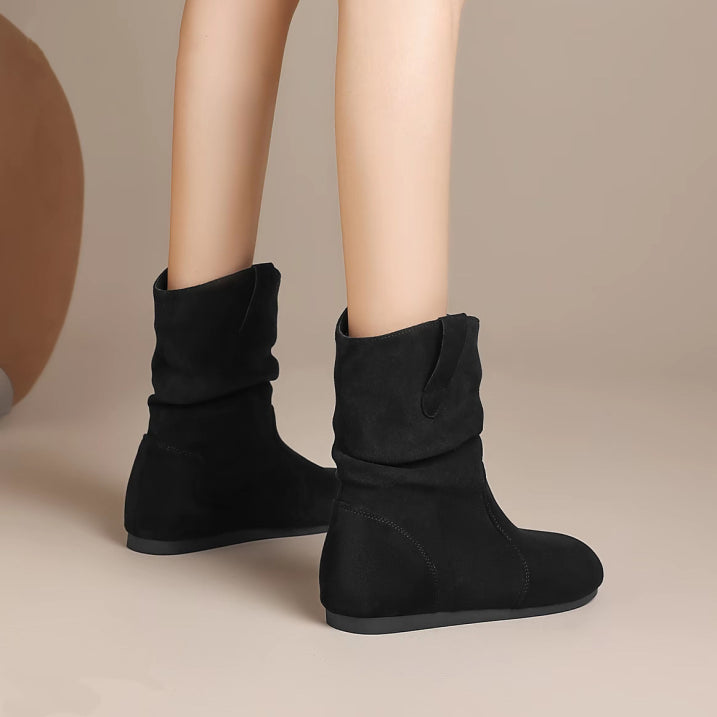 Braune Schlupfstiefeletten mit Eleganz und Komfort