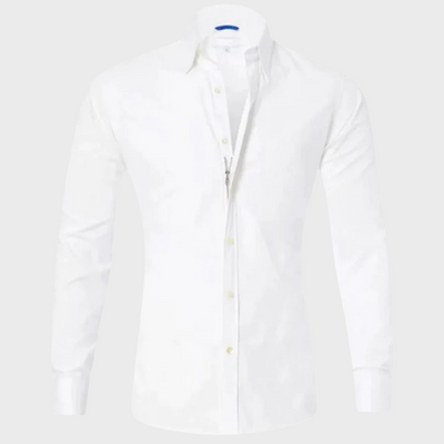 Bügelfreies Hemd – Knitterfrei – Mit Kragen – Dresshemd – Herrenhemd mit Knöpfen