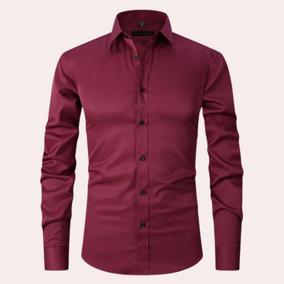 Bügelfreies Herrenhemd | Stretch | Slim Fit | Anzughemd | Button-Up Hemd