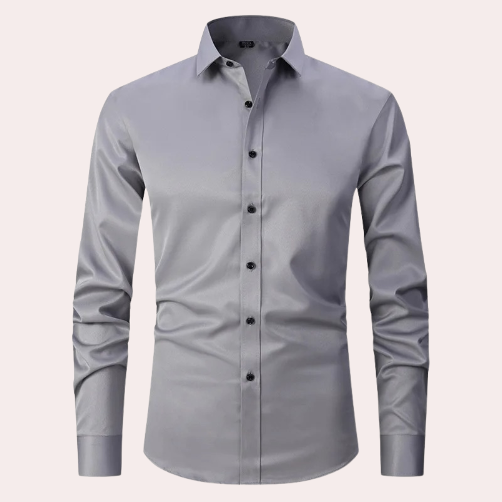 Bügelfreies Herrenhemd | Stretch | Slim Fit | Anzughemd | Button-Up Hemd